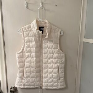 The North Face White Quilted Vest